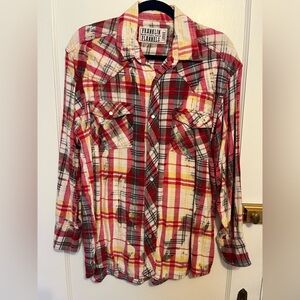 Franklin Flannel upcycled flannel shirt size large